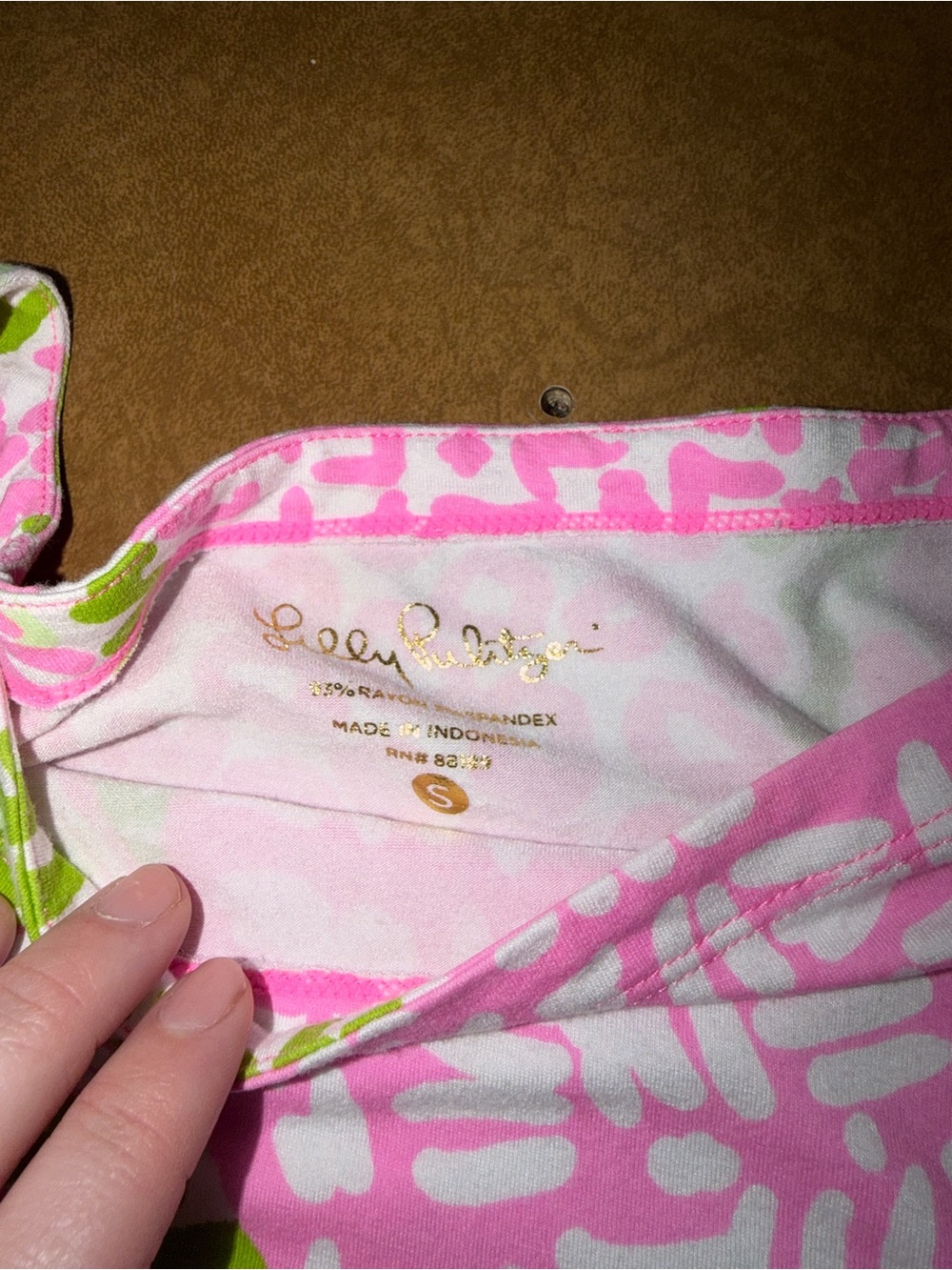Lilly Pulitzer Pink & Green Pineapple-Print Shift Dress • Tropical • Size Small - Picture 5 of 9